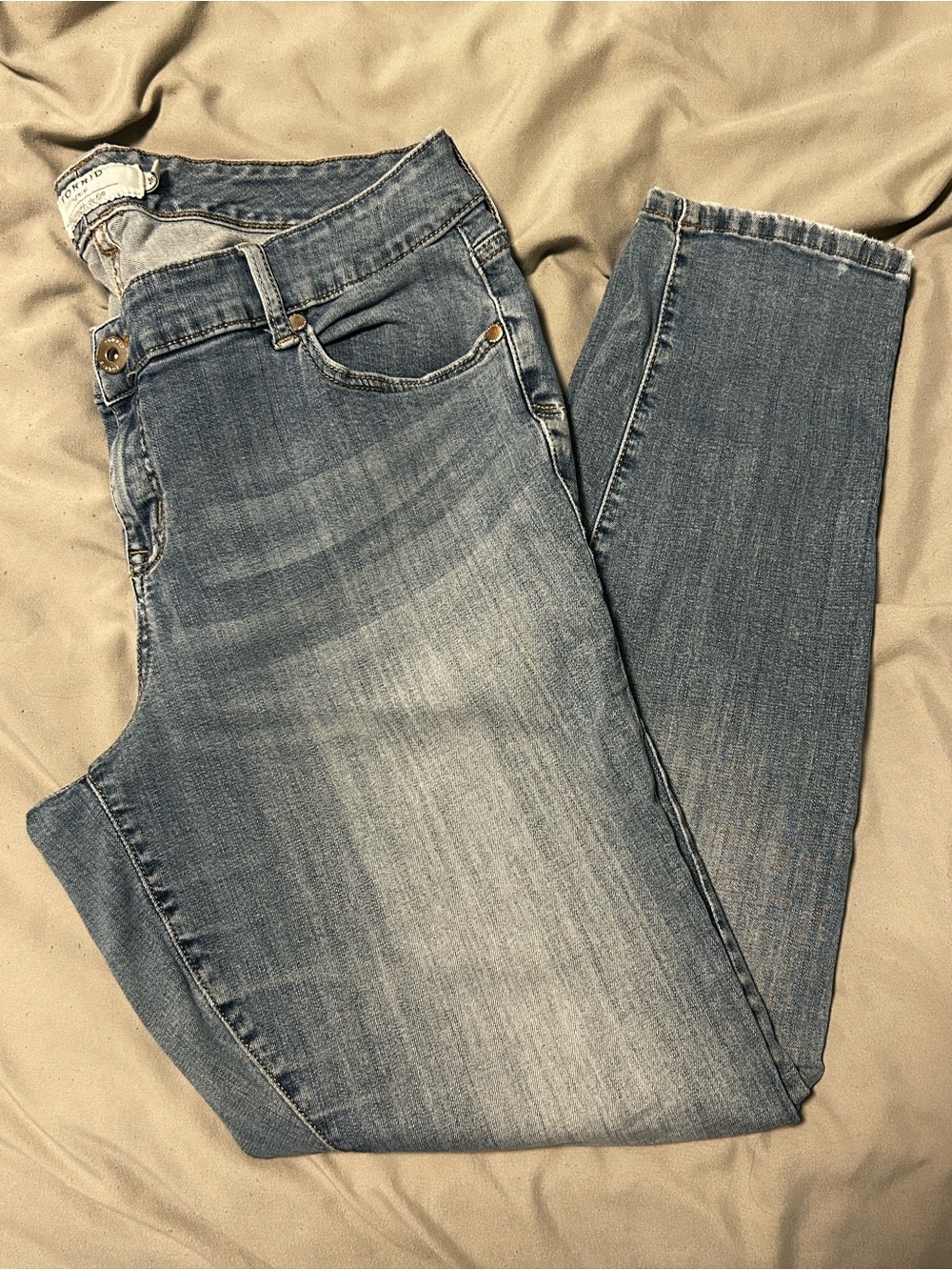 torrid Washed Light Blue Straight Leg Jeans
